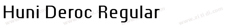 Huni_Deroc Regular字体转换